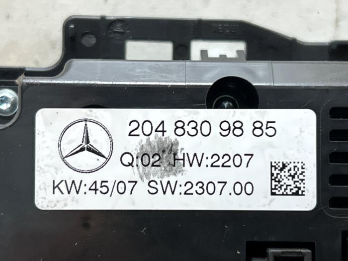 Kachel Bedieningspaneel Mercedes C-Klasse