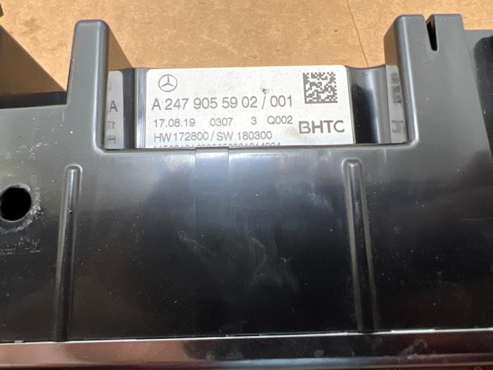 Heater control panel Mercedes B-Klasse