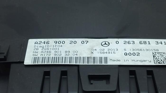 Cuentakilómetros Mercedes B-Klasse