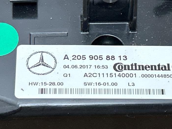 Heater control panel Mercedes C-Klasse