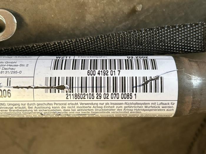 Airbag plafond gauche Mercedes E-Klasse