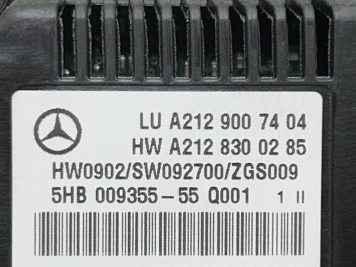 Panneau de commandes chauffage Mercedes E-Klasse