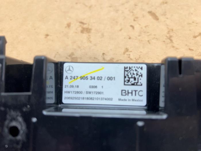 Panel sterowania nagrzewnicy Mercedes A-Klasse