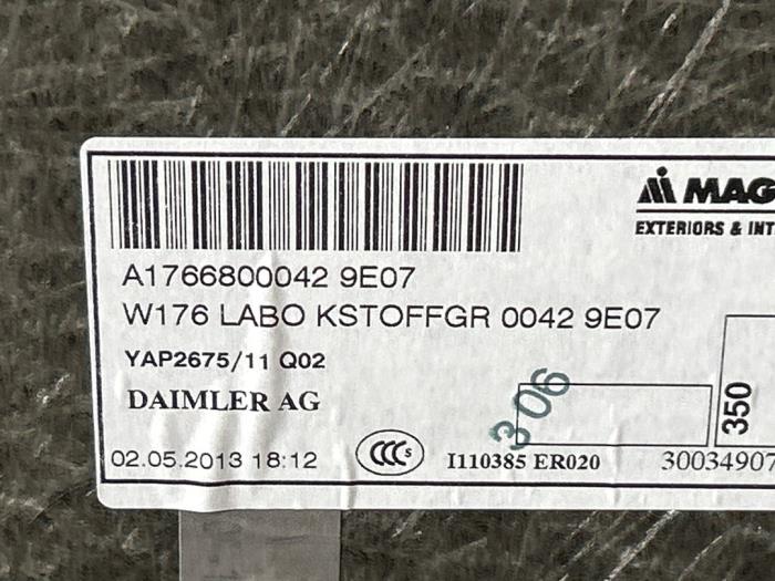 Kofferbak Mat Mercedes A-Klasse