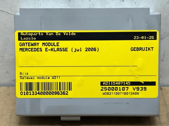 Módulo Gateway Mercedes E-Klasse