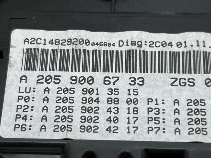 Odometer KM Mercedes C-Klasse