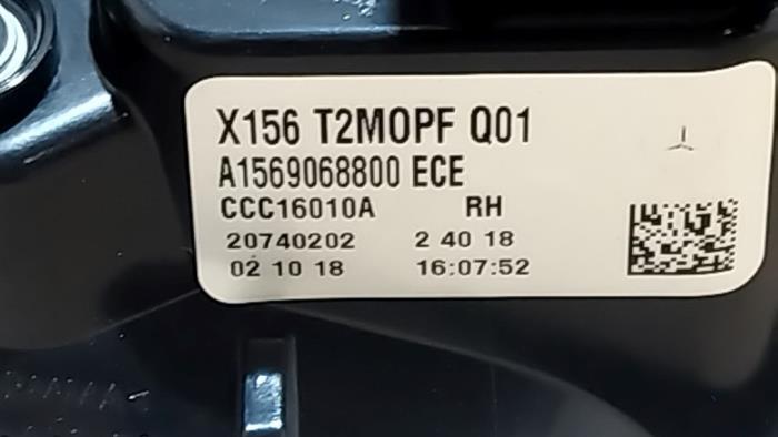 Taillight, right Mercedes GLA