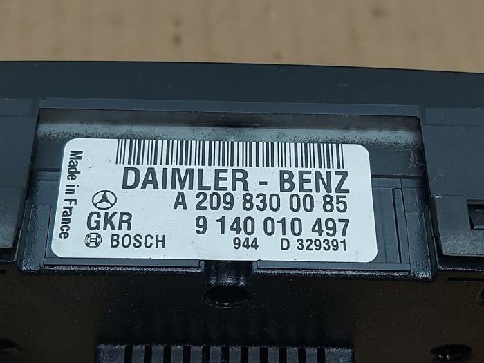 Panel de control de calefacción Mercedes C-Klasse