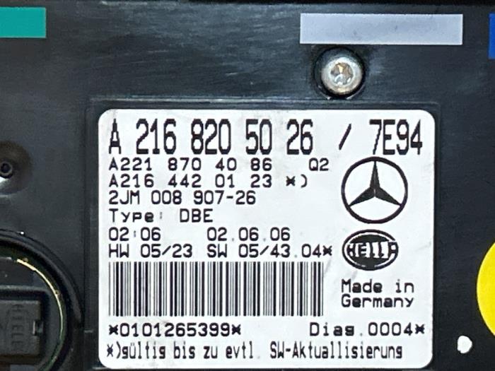 Interior lighting, front Mercedes CL