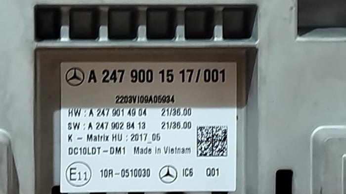 Affichage navigation Mercedes CLA