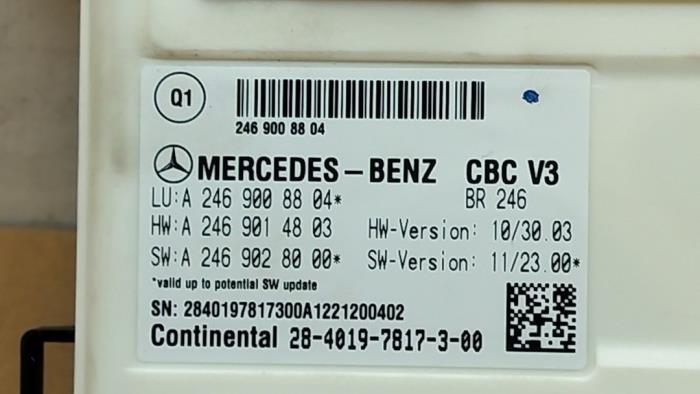 Módulo de confort Mercedes B-Klasse