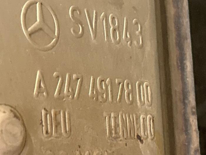 Uitlaat Middendemper Mercedes CLA