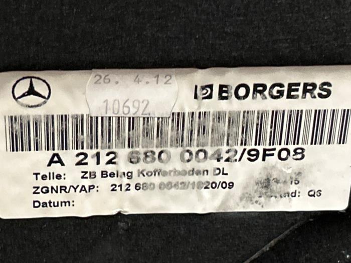 Kofferbak Mat Mercedes E-Klasse
