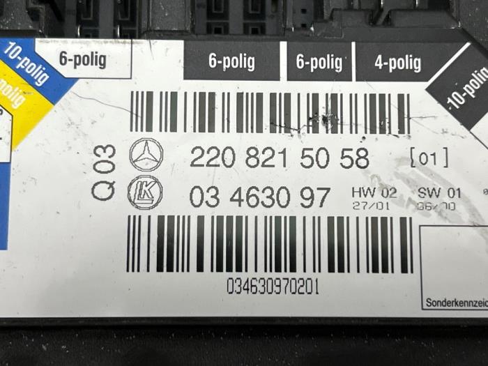 Electric seat switch Mercedes S-Klasse