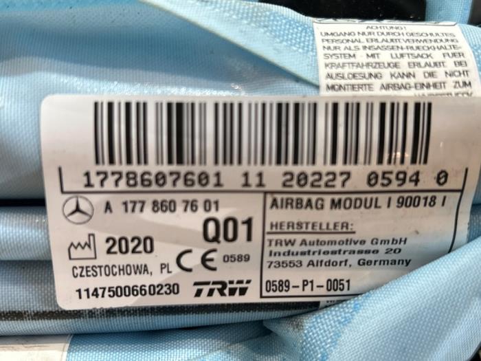 Airbag plafond droite Mercedes A-Klasse