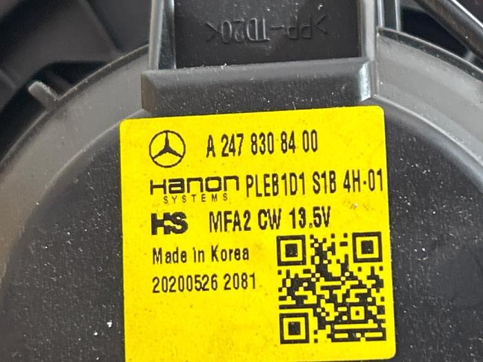 Heating and ventilation fan motor Mercedes A-Klasse