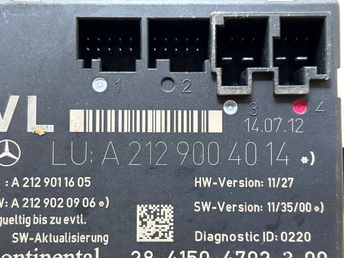 Central door locking module Mercedes E-Klasse