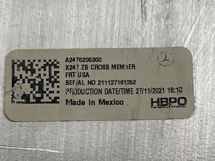 Barre châssis avant Mercedes GLB-Klasse