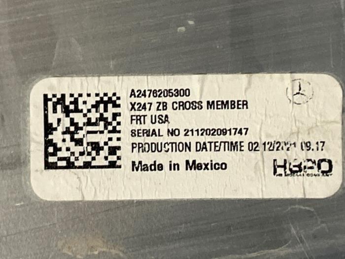 Barre châssis avant Mercedes GLB-Klasse