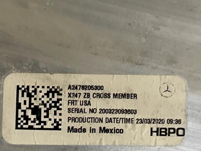 Chassis bar, front Mercedes GLB-Klasse