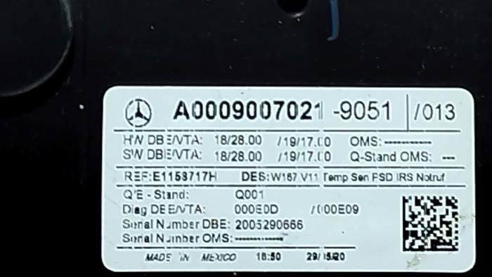 Interior lighting, front Mercedes GLE