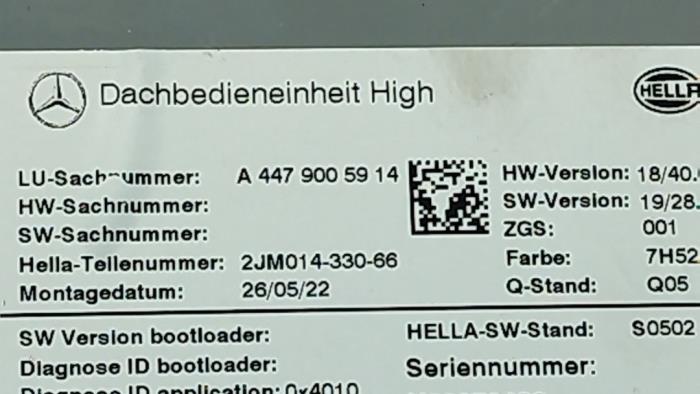 Innenbeleuchtung vorne Mercedes Vito
