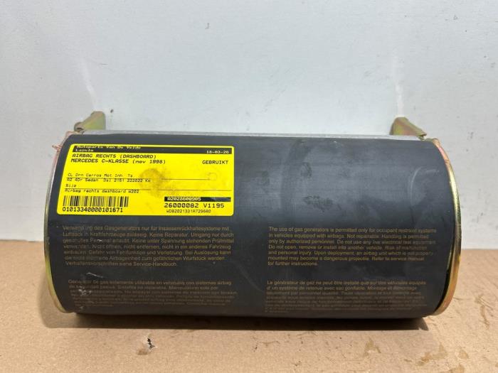 Airbag rechts (Dashboard) Mercedes C-Klasse