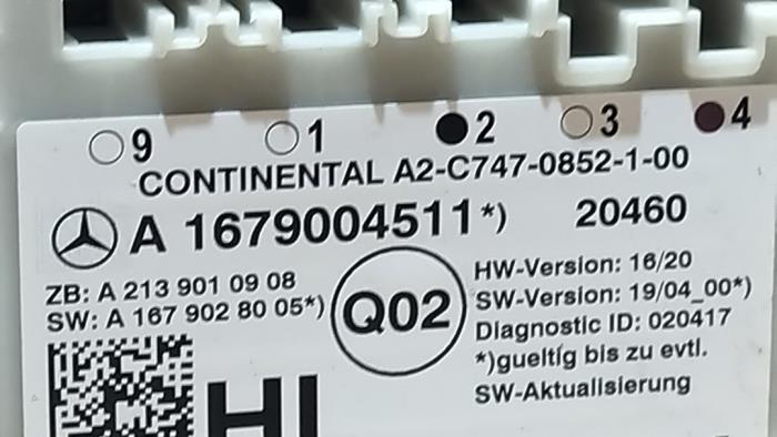 Central door locking module Mercedes GLC-Klasse