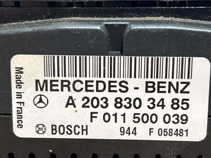 Panneau de commandes chauffage Mercedes C-Klasse