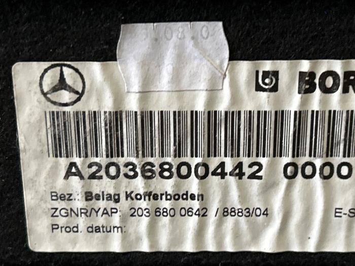 Mata bagaznika Mercedes C-Klasse