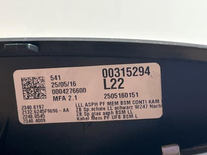Retrovisor externo izquierda Mercedes GLA