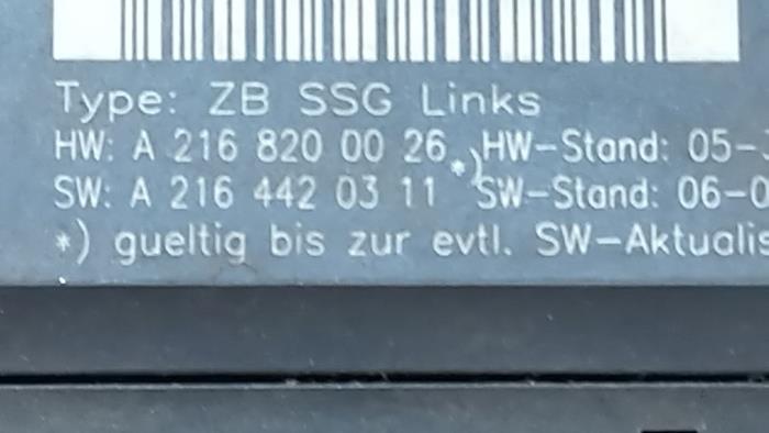 Sterownik fotela Mercedes CL