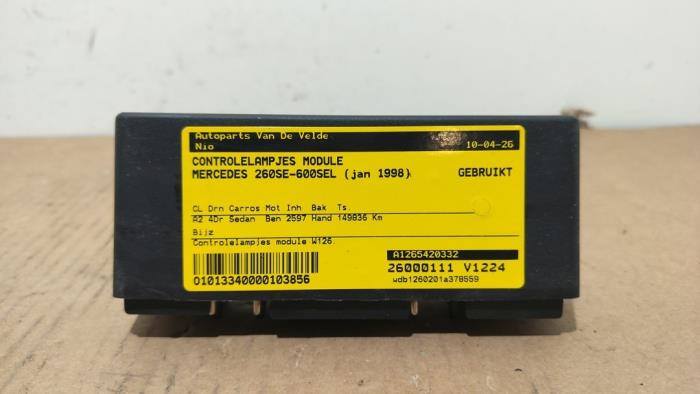 Module témoins Mercedes 260SE-600SEL