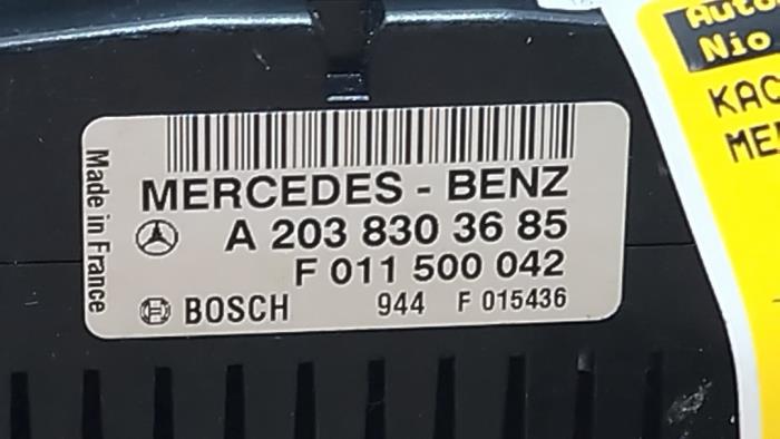 Panel de control de calefacción Mercedes CLK