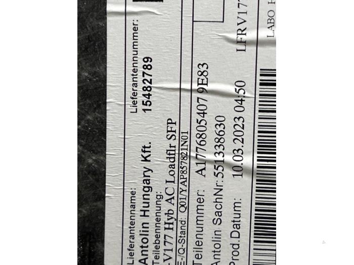 Alfombrilla de maletero Mercedes A-Klasse