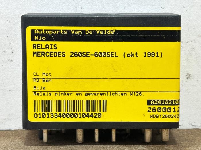 Relais Mercedes 260SE-600SEL