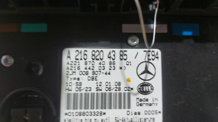 Interior lighting, front Mercedes CL