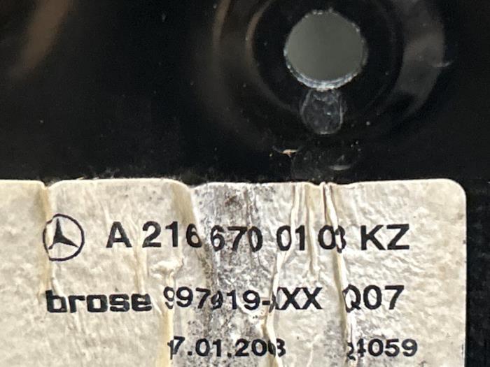 Ruitmechaniek 2Deurs links-achter Mercedes CL