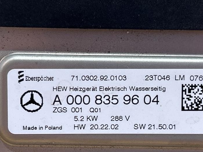 HV coolant heater Mercedes GLA