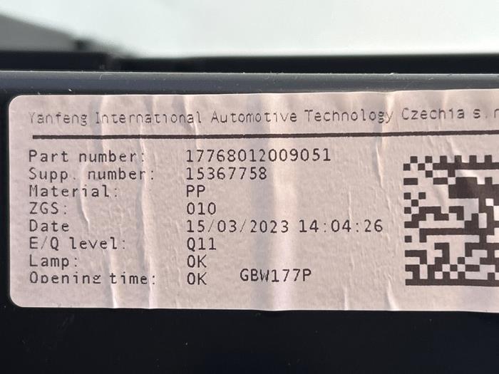 Dashboardkastje Mercedes A-Klasse