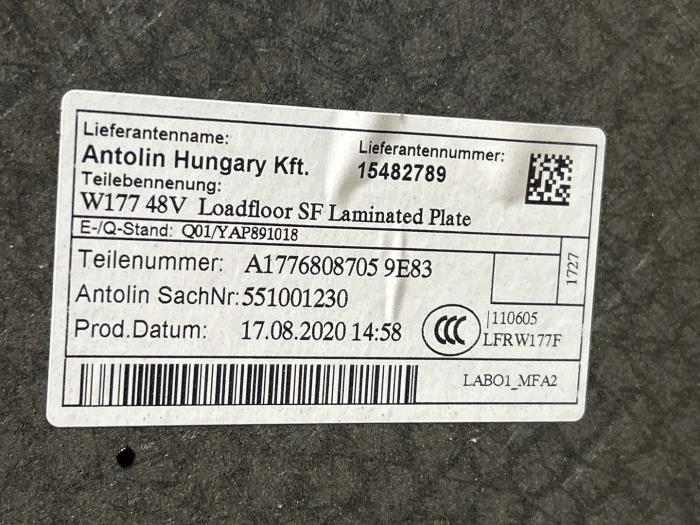 Boot mat Mercedes A-Klasse