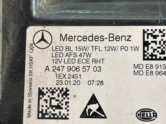 Reflektor lewy Mercedes B-Klasse