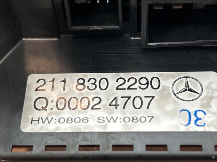 Panneau de commandes chauffage Mercedes E-Klasse