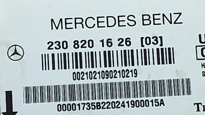 Ordinateur toit escamotable Mercedes SL