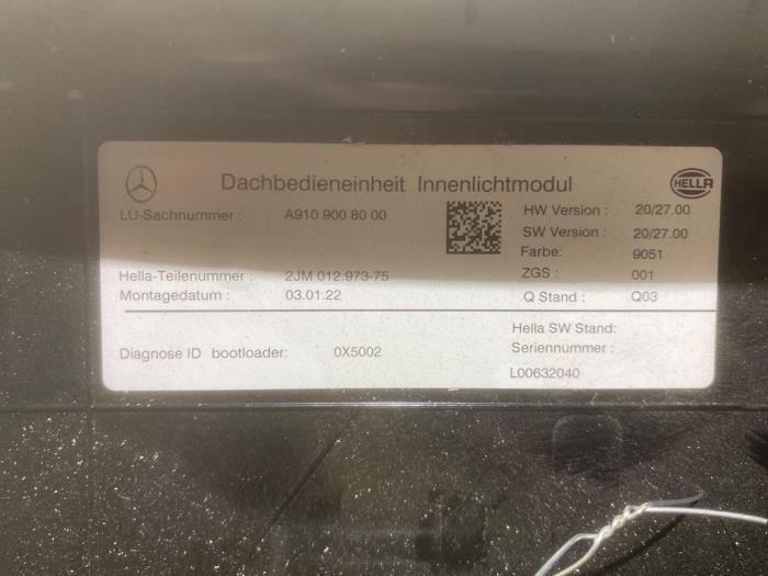 Binnenverlichting voor Mercedes Sprinter