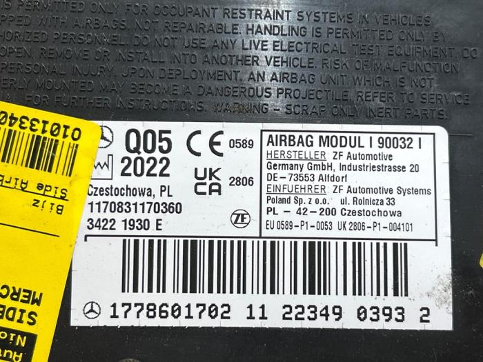 Airbag latéral Mercedes CLA