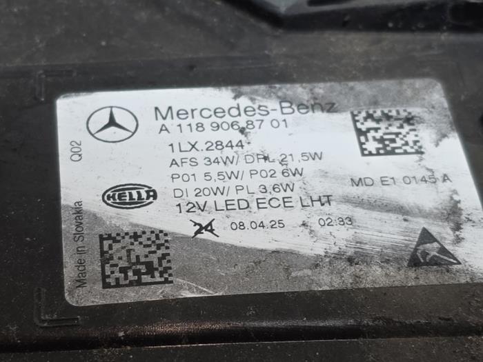 Headlight, left Mercedes CLA