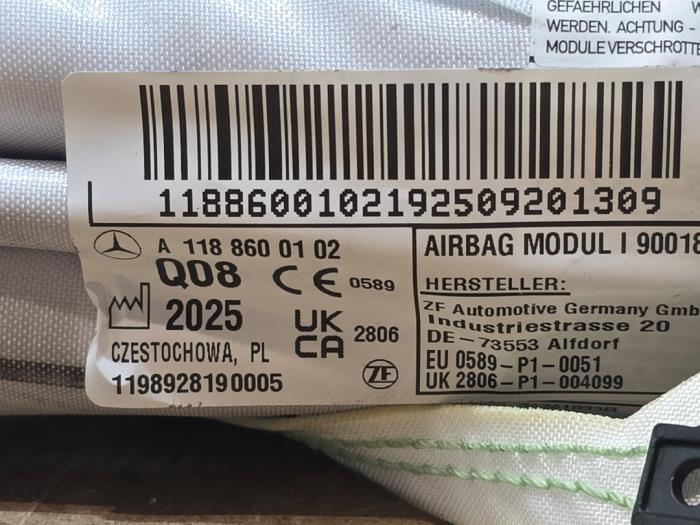 Airbag superior derecha Mercedes CLA