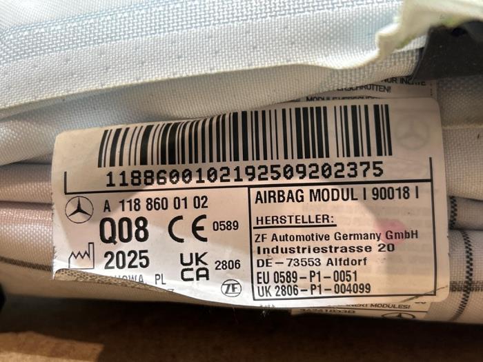 Airbag hemel rechts Mercedes CLA