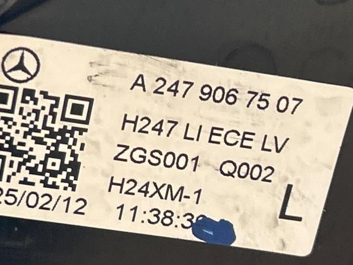 Achterlicht links Mercedes GLA